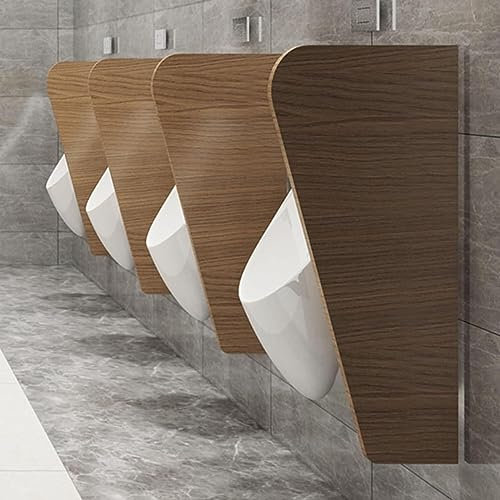 CHBGLNTY Urinal-Trennwand für Toiletten, Urinal-Schirm für Erwachsene, wasserdichte Urinal-Trennwand für Hotels/öffentliche Toiletten, für Schulen (braun, 1 Stück) (braun, 2 Stück)