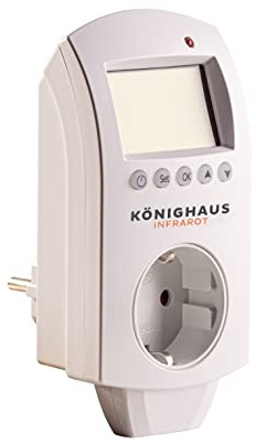 Könighaus Infrarot Thermostat - 7 Tage Programmierung - mit offener Fenster Erkennung