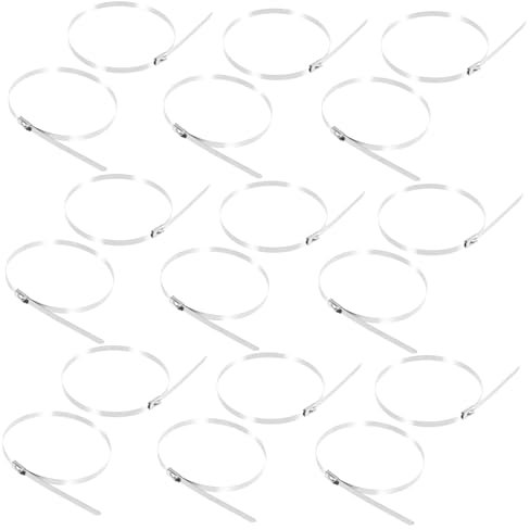 HOMOCONO 100pcs Zip Ties for Chicken Wire and Pet Fencing Self-locking Outdoor Cable Ties for Dog Enclosures Easy Installation Versatile Garden Use