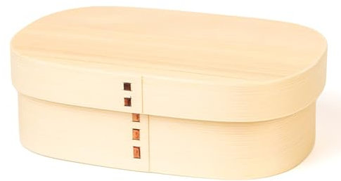 Stgbcst Fiambrera japonesa con compartimentos, fiambrera de madera, para guardería, escuela, cocina, oficina, pícnic (2)