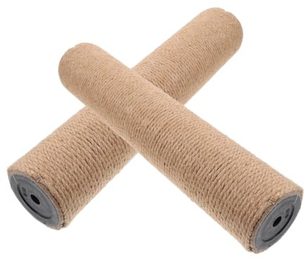 Abaodam Sdraio Tiragraffi per Gatti 2 Pezzi Design Salvaspazio in Sisal e ABS, Ricambio per Tiragraffi da Parete per Gatti Indoor Assemblaggio Fai da Te