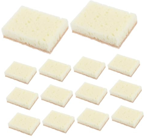 VALICLUD 24pièces Éponge De Cuisine Réutilisable Non-rayante pour Lavage De Vaisselle Éponge De Nettoyage Multi-Usage Double-Face pour Tâches Ménagères