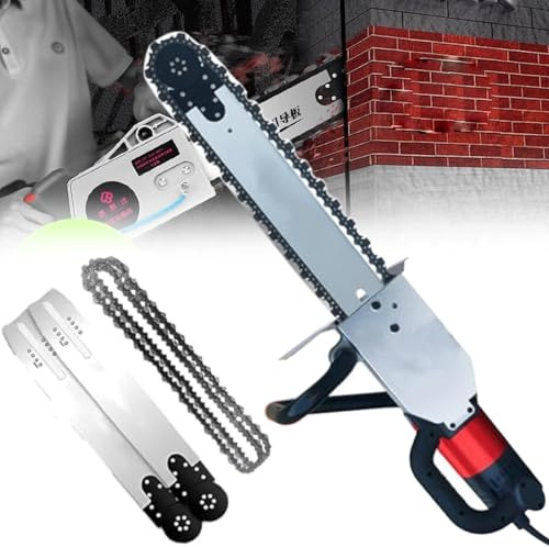 Sierra para Hormigón, Sierra Eléctrica para Hormigón, Rozadora de Muros con Motor Sin Escobillas, Ranuradora de Muros Eléctrica, con Supresión de Polvo con Alimentación de Agua,350