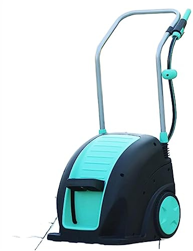 CXGFRGH Schlauchaufbewahrung, Gartenschlauchwagen mit 30 m Schlauch und Sprühdüse, besonders Stabiler, mobiler Schlauchwagen Rollen