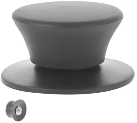 Garneck Heat-resistant Silicone Pot Lid Knob Replacement Kitchen Pan Lid Handle for Woks Soup Pots Compact Grey