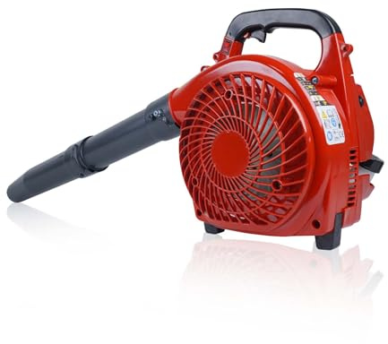 Gas Powered Leaf Blower, 28 CC 1.1-HP 2-Stroke Engine Gas Leaf Blower, Powerful 490 CFM & 280 MPH Output，Lightweight Handheld Design for Lawn Care, Driveway Cleaning & Light Snow