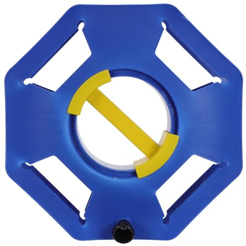 OATIPHO Avvolgicavo Portatile con Maniglia Girevole, Bobina per Cavi di Prolunga in Plastica Blu, Organizer per Gestione Rapida e Protezione Cavi, per Campeggio, Officina e Uso Domestico