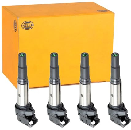 BandelOne enthält 4x Hella Zündspulen passend für 1er E81 E87 3er E46 E90 E91 Z4 Mini Cabrio