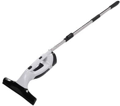 Oreilet Window Vacuum Squeegee, 2 KPA Suction Glass Cleaner Window Squeegee Scraper with One-touch Spray Auto Dirty Water Collection for Home Car Bathroom Shower Glass, 0.8m-1.02m (Black)