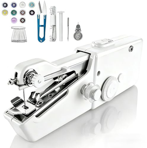 Handheld Sewing Machine, Mini Sewing Machine with Sewing Accessories,