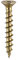 TIMco 203Y ZYP PVC Countersunk Ribbed Window Screw 4.3 x 35 - Yellow (Box of 1000)