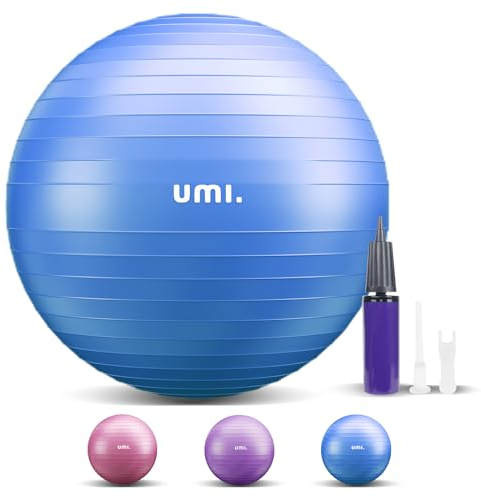 Sitzball Büro mit Ballpumpe, Gymnastikball 65cm 55cm 75cm Pezziball, Anti-Burst Fitnessball für Yoga, Gymnastik, Core Training, für Starken Rücken als Büro-Stuhl
