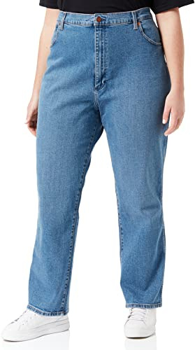 Wrangler Wild West Jeans para Mujer, Mid Blue, 24W / 32L