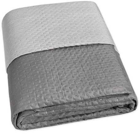 emmevi Trapuntino Copriletto Double Face Mezza Stagione Coperta Trapunta Leggera 1 Piazza Grigio