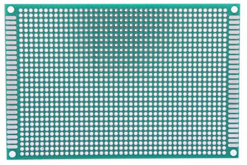 10 Pièces Double Face Prototyp Platine 8X12cm Prototype PCB Platine de Prototypage Étamé Circuit Imprimé pour l'expérimentation Électrique