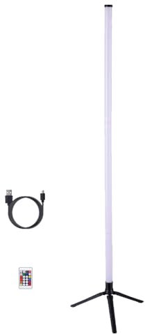 LYEAA – lampadaire d'angle RGB LED, lampe d'angle avec application et télécommande, lumière d'ambiance à couleur changeante, chargement USB, pour salle de jeux