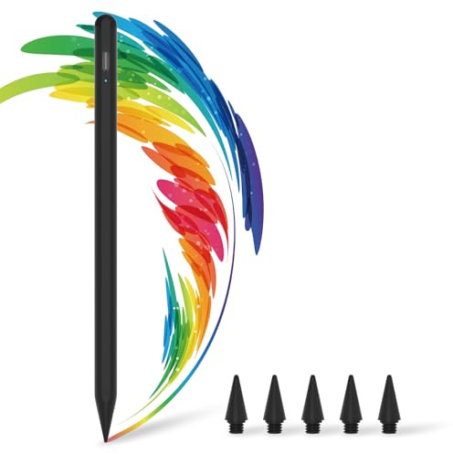 BQSS Stylus Pen for iPad 2018-2025, Tilt & Magnetic Attraction | High-Precision Stylus With Magnetic Attraction, Compatible With Ipad 6th-11th Gen, Pro 11/12.9/13, Mini 5th/6th