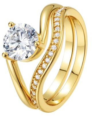 LOEXZAH Bagues marquise en or 1,2 carat pour femme - Alliances en argent et diamant pour femme - Dnillo De Diamantes De Mujer - Cadeau de fiançailles, 9, Argent sterling, Moissanite