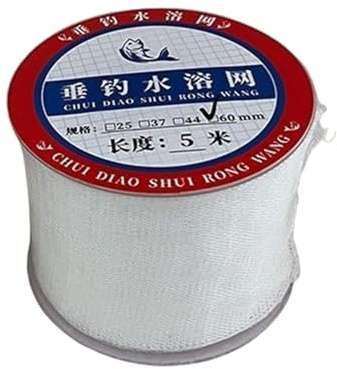Aymzbd PVA Fishing Mesh Water Soluble Bag Lures Wrap Bag Compact 5M Long Slowly Dissolving Carp Fishing Stockings Tackle Kit, 60mm
