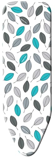 Minky Easy Fit Ironing Board Cover, Ironing Board Covers 115 x 38 cm, Elasticated & Thick Felt Backing, Washing Machine Save, Made in the UK