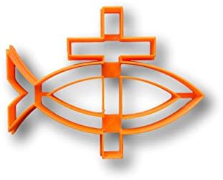 Christlicher Fisch und Kreuz Ausstechform