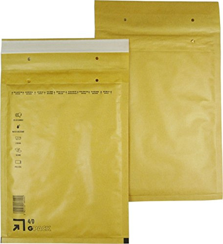 50 Stück Luftpolsterumschläge Luftpolstertaschen Versandtaschen 4/D 200x275 mm braun