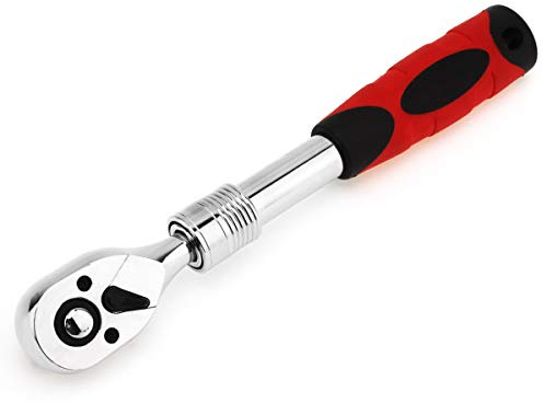 ChgImposs Clé à Cliquet Standard de 3/8 Pouce, Clé à Douille Télescopique Extensible Flexible de 72 Dents Outils à Main avec Clés Allen