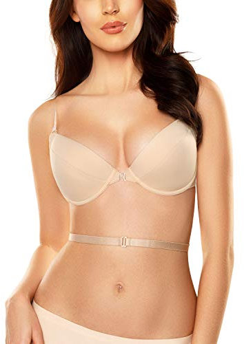 Vivisence Reggiseno Push-Up con Spalline Multiposizione 1040, Beige,3B