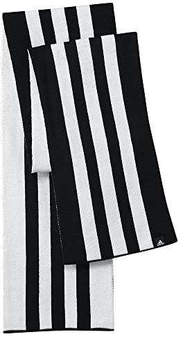 adidas Unisex Schal 3-Streifen Schal, Black/White/White, OSFM, FS9024