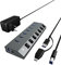 ICY BOX 7 Port USB 3.0 Type-A Hub Ladegerät Aluminium IB-HUB1701-C3