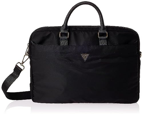 Guess Tasche GUCB15NTMLBK 16 schwarz Nylon Triangle Logo, 16 Zoll