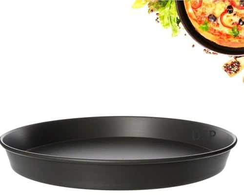 7 to 20 inch Base Commercial Heavy Duty Noon Stick Hard Coated Pizza Pan 1.5” Deep Taped (16 inch Base)