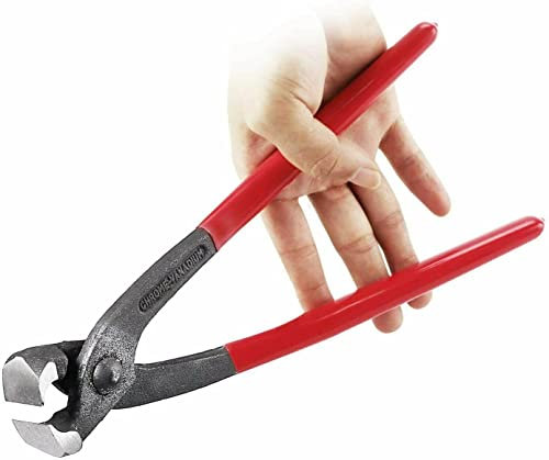 Heavy Duty 9 Double Ear Clip Pincer Clamp Pliers Dual Purpose Side Jaw Professional Hand Tool Plastic Coated Handles