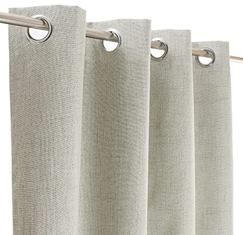 Bronze Thermogardine 140x245cm Öse/Verdunkelung/Thermovorhang/Schlaufenschal / #9023 (Beige)