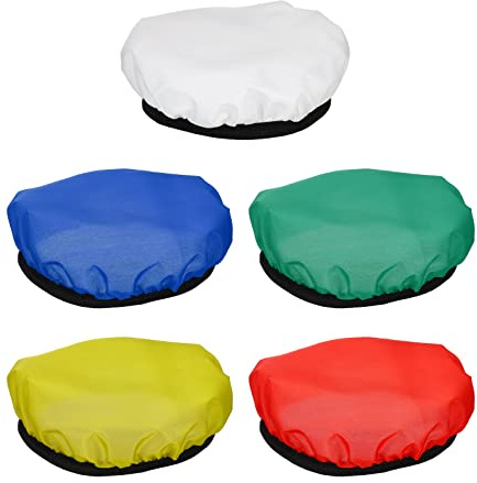 PATIKIL 7 18cm Morbido Diffusore Lampada Copertura, 5pz Tessuto Diffusore Strobo Riflettore Lampada Calzino per Flash Luce Bellezza Piatto Fotografia Studio, MultiColore