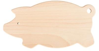 Wooden World - Planche à découper en bois, pour servir des snacks ou pour la décoration de cuisine - en forme de cochon