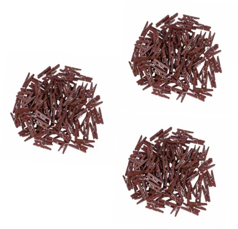Cabilock 300 Pièces Petites Pinces à Linge Pinces Photos en Bois bureautique Accessoires Decoration Noel Agrafe d'artisanat extraits de Photos Dessin animé en Bois Pince en Bois Bambou