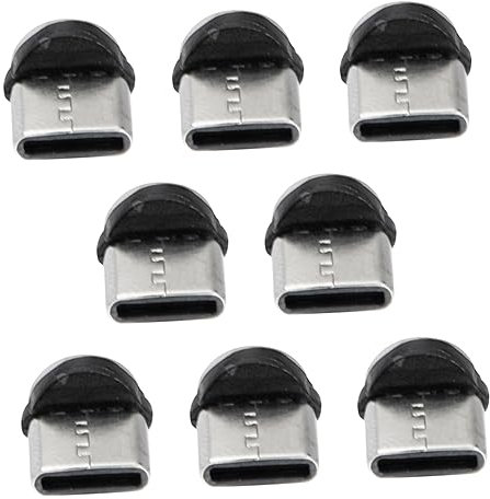 VILLFUL 8St Typc Magnetkopf magnetischer Kabeladapter Ladeadapter Handyladegerät Aufladekabel Ladezubehör drehbarer magnetischer Telefonadapteranschluss Magnetkraft Verbinder Datenkabel