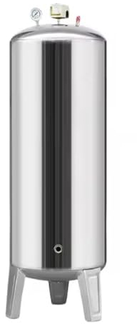 Vaso de expansión Tanque de presión de pozo, 60L/100L/160L/200L/250L/300L/400L tanques de presión de agua de acero inoxidable para pozo/sistema de agua, contenedores de vejiga de máquina de agua a pre