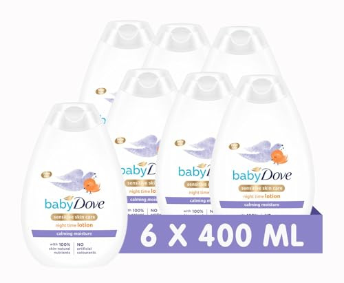 Baby Dove Beruhigendes Feuchtigkeitsshampoo für Kopf & Körper - Sanft, mild duftend, 400 ml, 6er-Pack