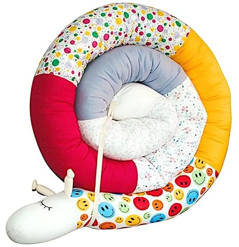 Bettschlange/Bettschnecke XXL(Smiley) *** Länge 300cm** Stillkissen, Seitenschläferkissen