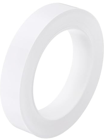 sourcing map Ruban adhésif effet miroir pour carrelage de sol, lignes en feuille d'aluminium blanc, 2 cm x 20 m, autocollant décoratif pour sol mural, ruban d'étanchéité étanche pour armoire de
