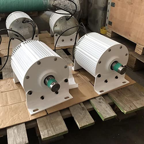 Generador de imanes permanentes 5000W, Turbina eólica de 5KW 50Hz, 300RPM,48V,96V,220V,380V generador de energía libre,Aerogeneradores alternador trifásico de energía alternativa