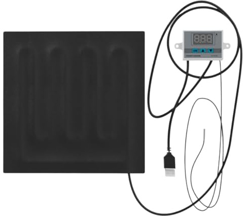Duroecsain Tappetino USB riscaldato cane gatto con timer auto off, cuscino riscaldato elettrico per animali domestici, 30 x 30 cm