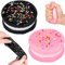 YEWCEP 2 Stück Taba Squishy, Squishy Toy, Squishy Für Oreo, Keks-Stressabbau-Spielzeug, Quetsch Spielzeug, Antistress Spielzeug, Anti Stress Spielzeug, Fufu Squishy (Schwarz+ Rosa)
