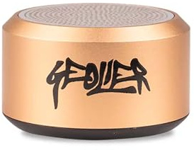 Colourbook Mini Speaker Bluetooth 3W Geolier Serie Limitata Oro, Cassa Wireless Portatile Con Scatto Remoto E Stereo TWS, Ricarica USB C, Autonomia 4 Ore, Design Premium