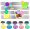 4 Stück Magnettafel Memotafel, 27.5 x 2.5 cm Magnetleiste Selbstklebend mit 10 Stück Starke Magnete, Magnettafeln, Pinnwand Board Memo Board für Büro, Küche, Dokumente und Kühlschrank (4pc 10)