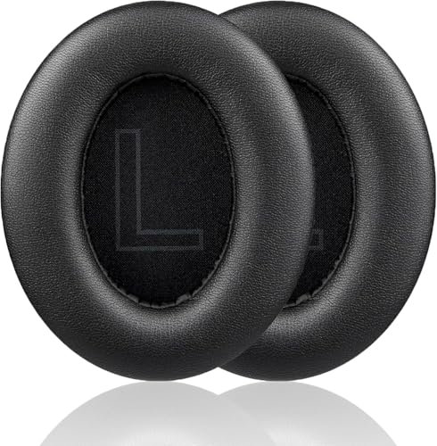 Q20 replacement ear pads compatible with Anker Soundcore Life Q20 Q20BT headphones Akkiv replacement ear pads made of protein leather and memory foam - black