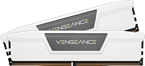 CORSAIR Vengeance DDR5 32GB (2 x 16GB) Bis zu 6400MHz AMD Intel RAM | Arbeitsspeicher für Gaming-PCs, Kompatibel mit AMD EXPO und Intel XMP 3.0, CL36, Weiß, CMK32GX5M2B6400Z36W