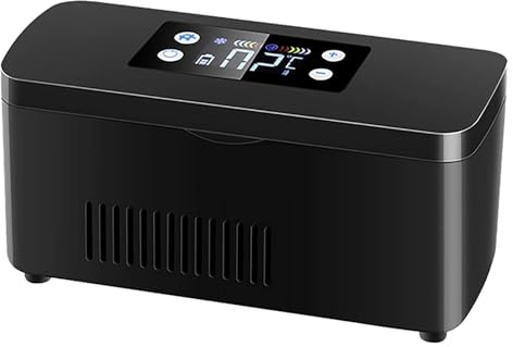 Contenitore refrigerato per insulina 2-8 contenitore per il controllo a temperatura costante del medicinale con carica USB Mini schermo LCD (con batteria) frigorifero